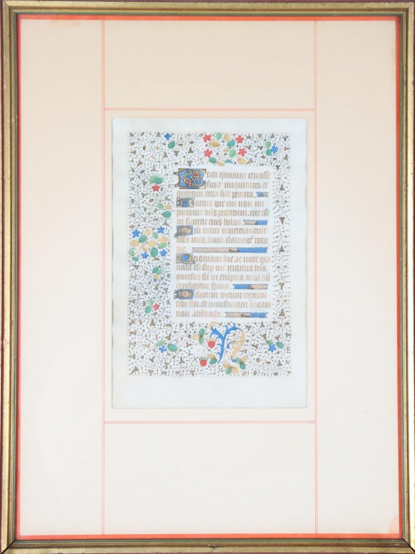 Illuminated Manuscript Leaf (1 of 3)