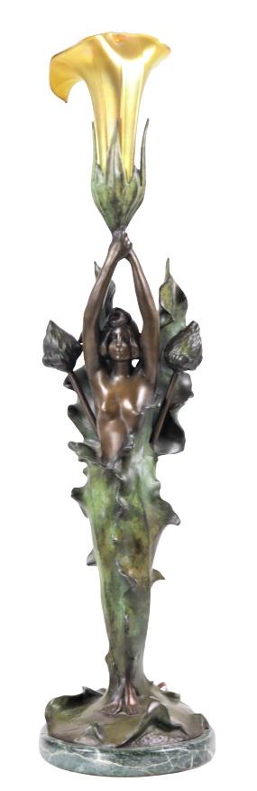 After Julien Causse (1869-1914) Bronze Figural Lamp (1 of 14)