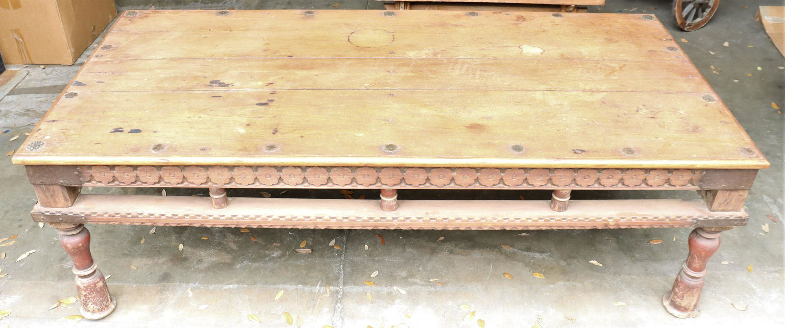19th C Teakwood Takhat/Prayer Table from Gujarat: 19th C Teakwood Takhat/Prayer Table from Gujarat. Takhats were originally used as daybeds by the wealthy merchant classes in Rajasthan & Gujarat.Size: 73 1/2 x 36 1/2 x 23