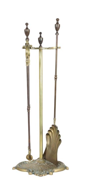 Antique Brass Fireplace Tools (1 of 7)