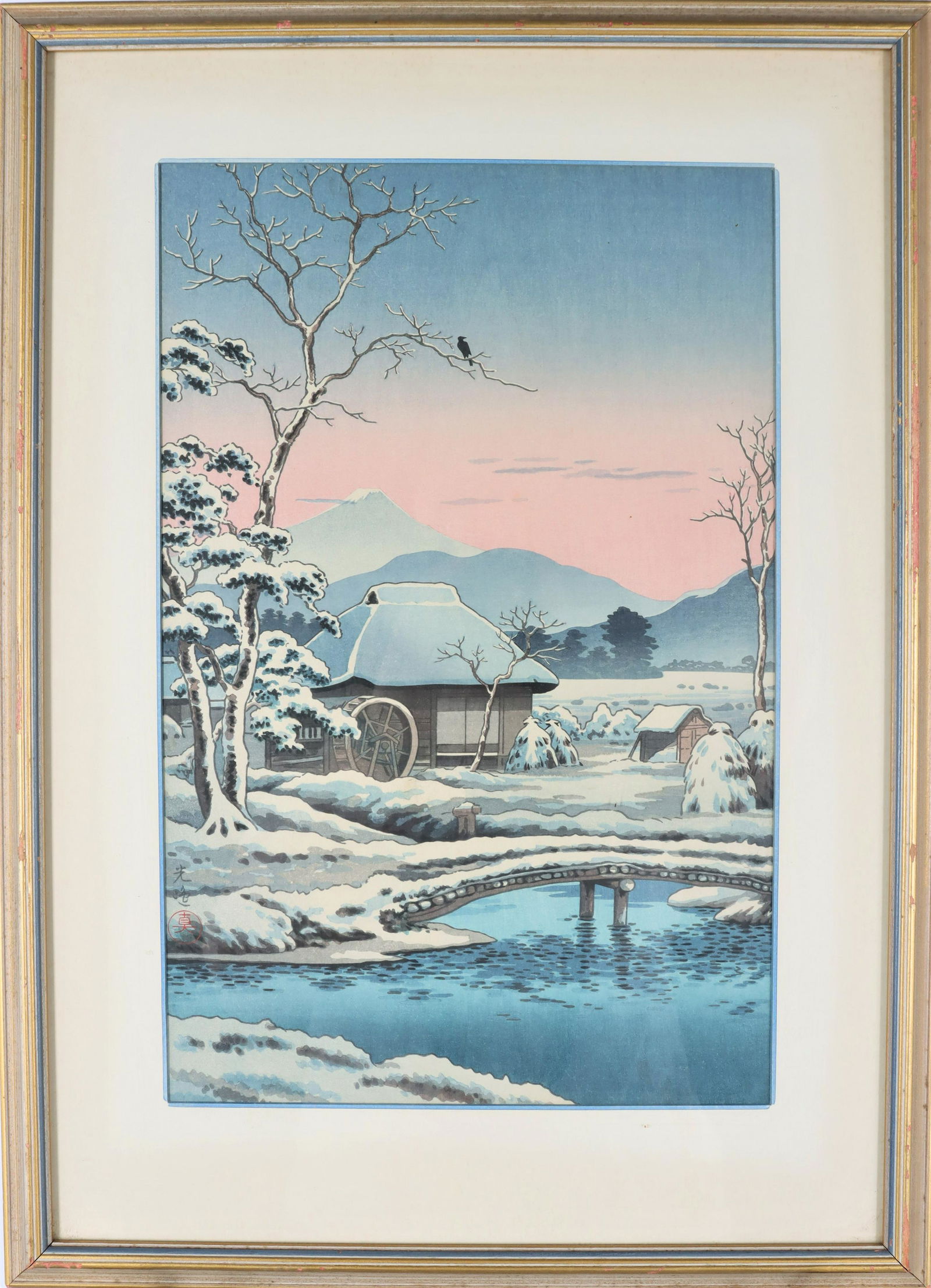Japanese Colored Woodblock Print (1 of 4)