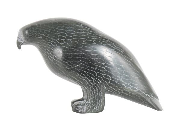 Samwillie Iqaluq (1925-1993) Inuit Soapstone Hawk (1 of 8)