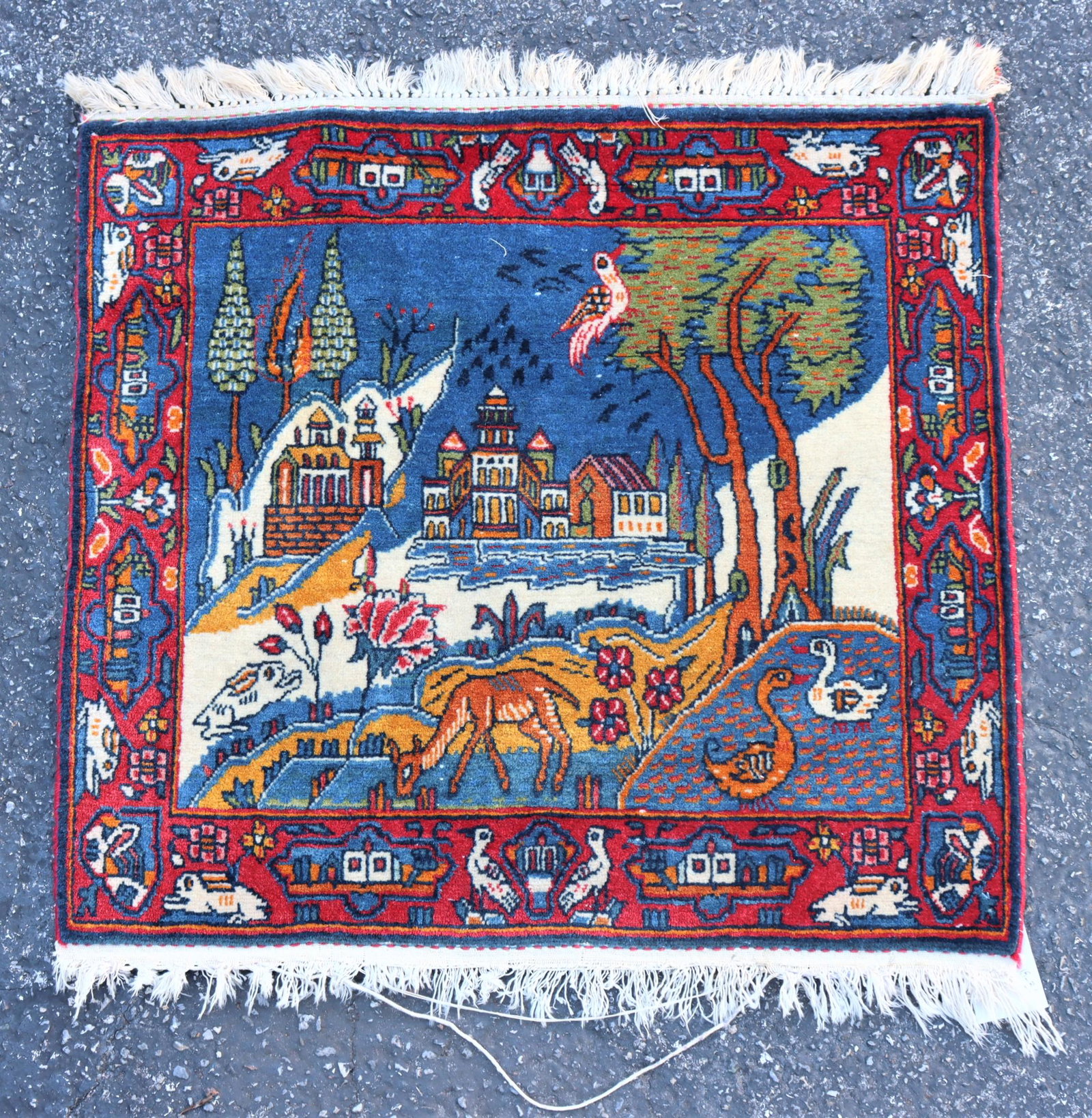 Semi-Antique Tabariz Pictorial Prayer Rug (1 of 5)