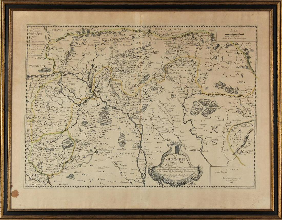 Early Map of Hungary, Framed (1 of 6)