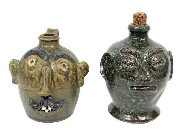 Sid Luck & Bobby Ferguson Face Jugs (1 of 8)