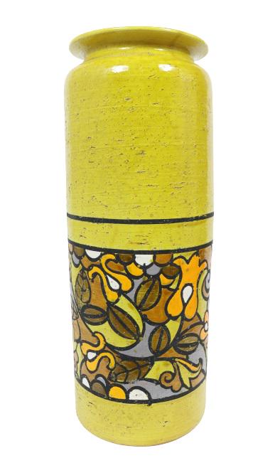 Yellow Italian Wide Vase (1 of 7)