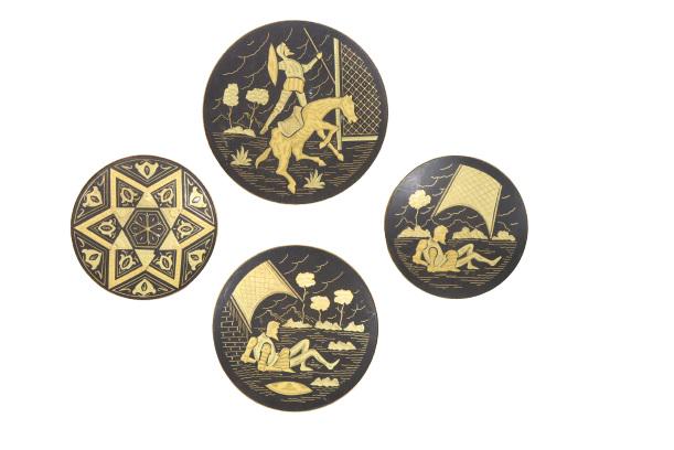 (4) Collection Decorative Footed Plates (1 of 5)