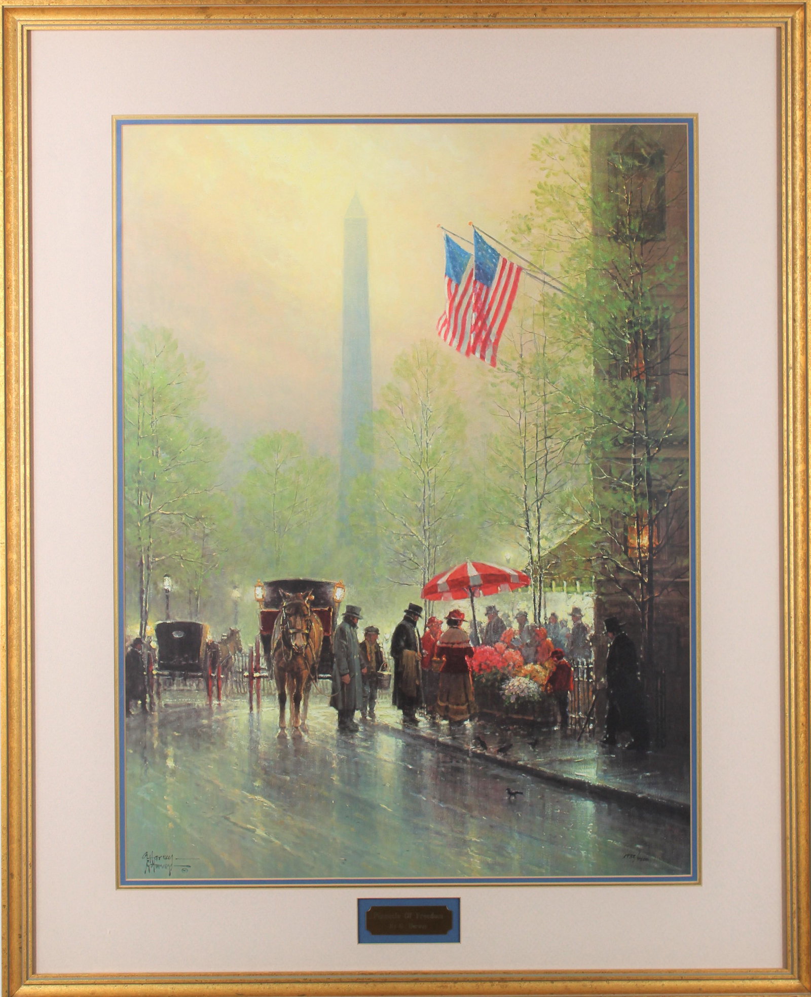 G. Harvey 'Pinnacle of Freedom' Lithograph. (1 of 6)