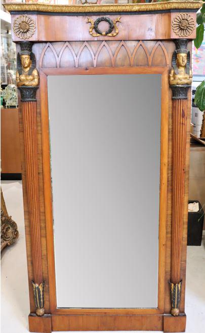 19th C Egyptian Revival Empire Mirror (1 of 10)