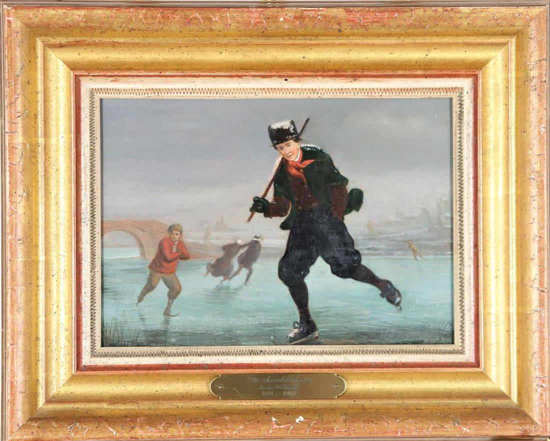 J.A. DeHaak (1831-1903) European, Oil on Board (1 of 5)