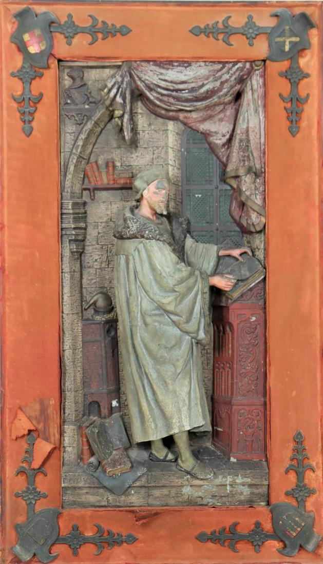 European Antique Gothic Revival Interior Relief (1 of 6)