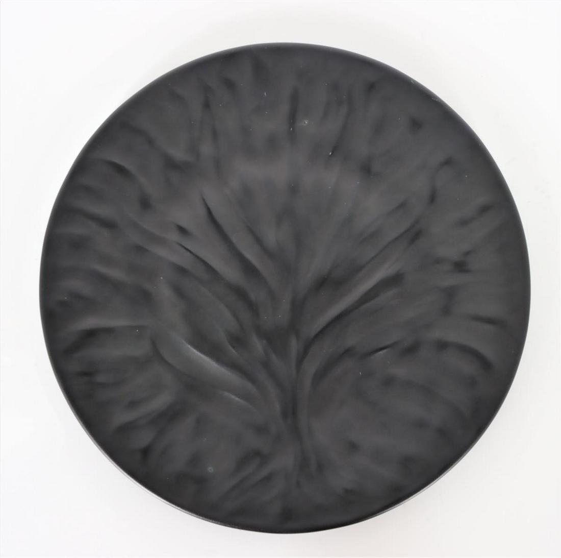 Lalique Algues Noir Black Plate w Tree of Life (1 of 5)