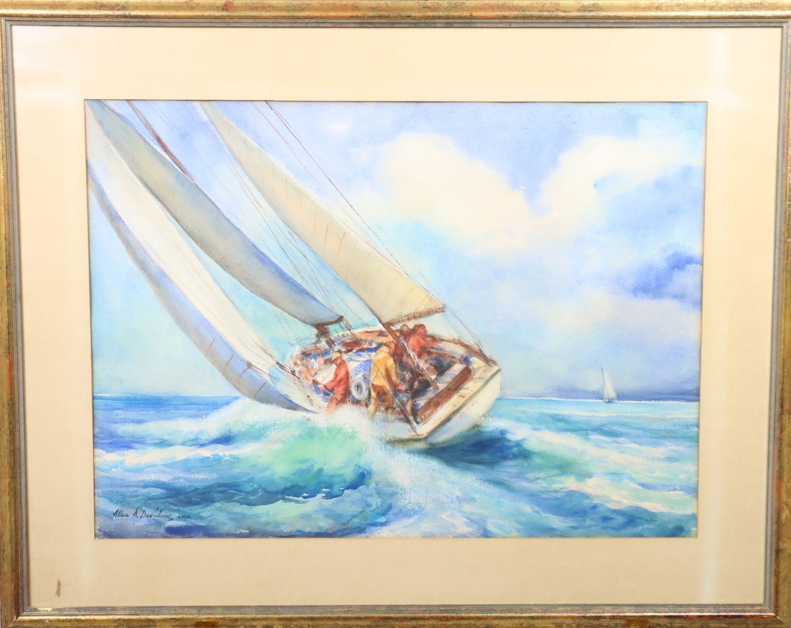 Allan A  Davidson (1908-1988) Mass, Watercolor (1 of 5)