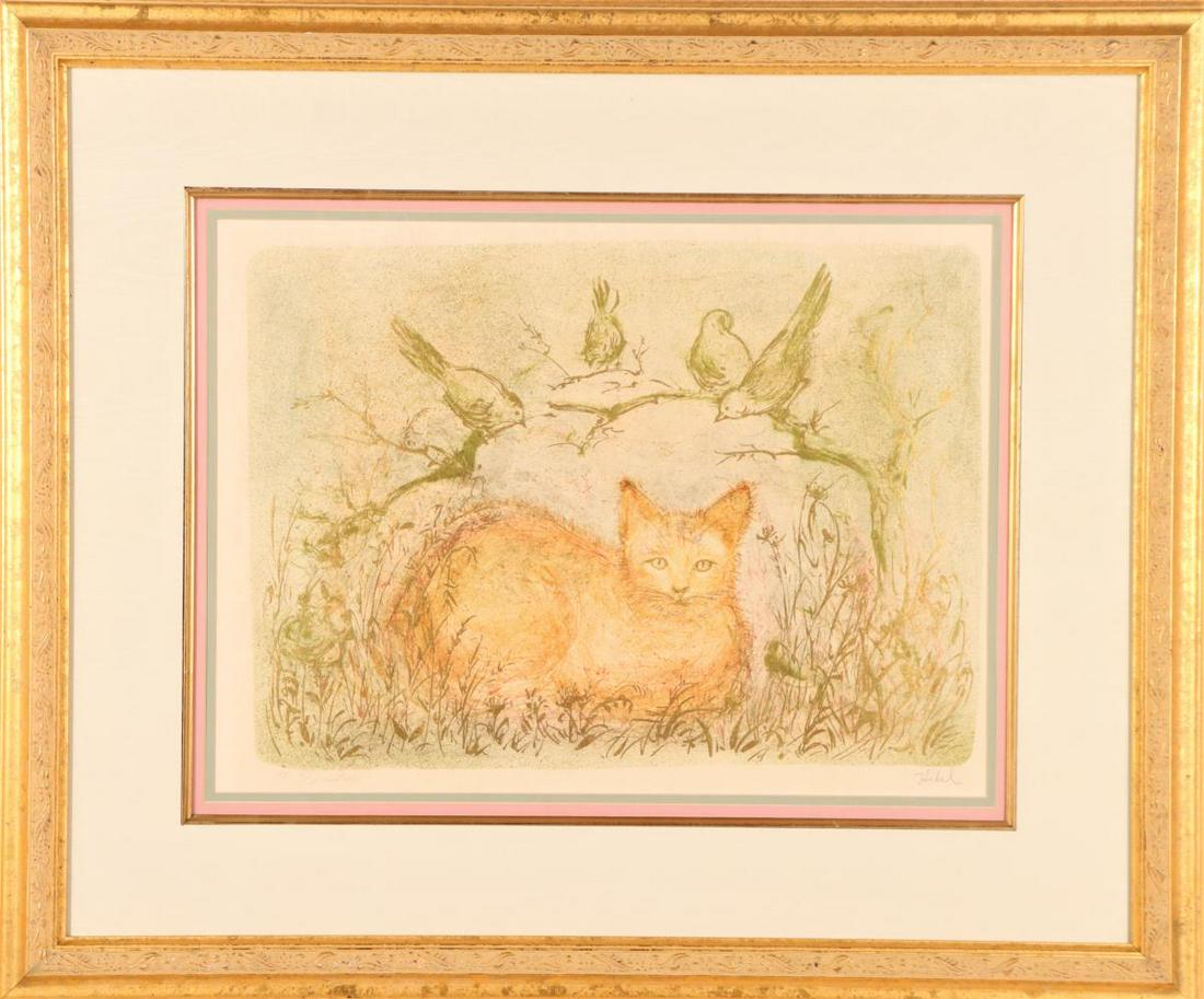 Edna Hibel (1917-2014)Amer, "Pumbit the Cat" Litho (1 of 5)
