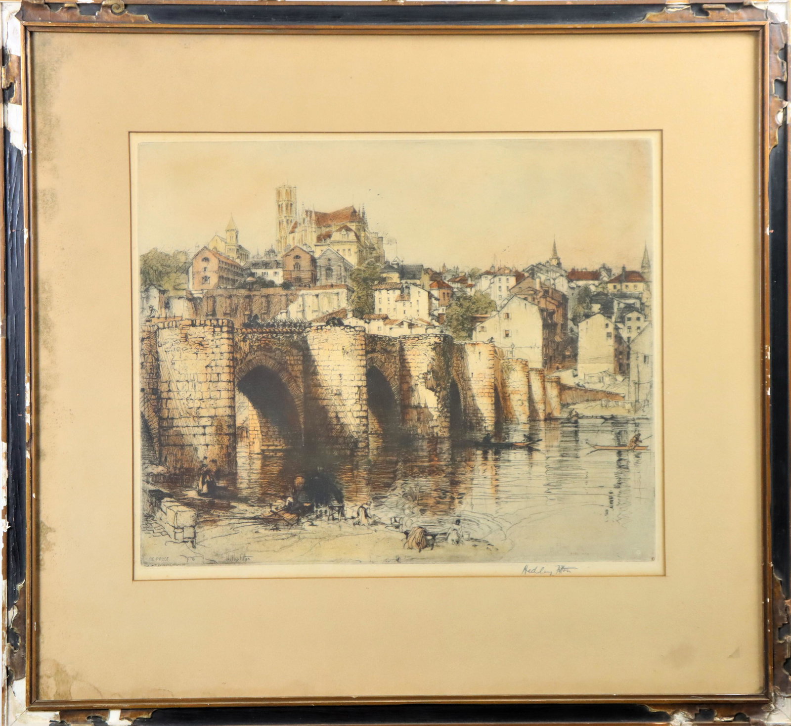 Hedley Fitton (1859-1929) England, Colored Etching (1 of 6)