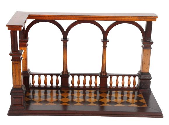 Architectural Model of an Italian Arcaded Loggir (1 of 6)