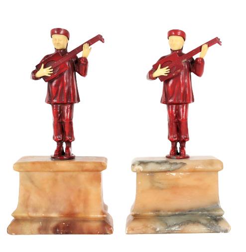 Pair of Art Deco Bookends of Musicians (1 of 11)