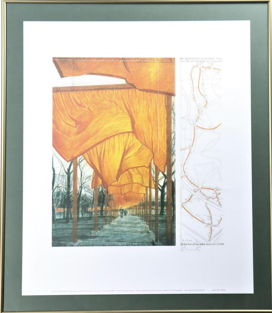 Christo (1935-2020)Bulgarian,"Gates" Signed Print (1 of 10)