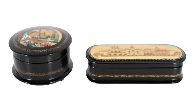 Russian Decorated  Lacquerware Boxes (1 of 13)