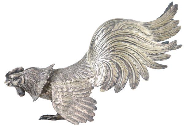 Mixed Metal Rooster Sculpture (1 of 14)
