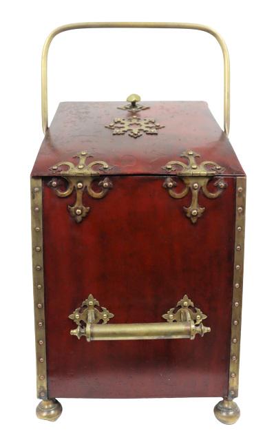 Large Antique Tin Tea Caddy (1 of 14)