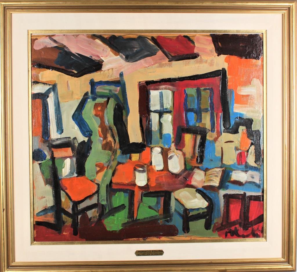 Horacio Politi (1928-2013) Argentenian, Oil/Board (1 of 5)