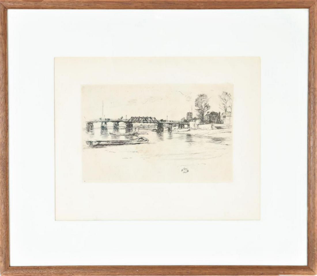 James Abbott McNeill Whistler (1834-1903) Etching (1 of 3)