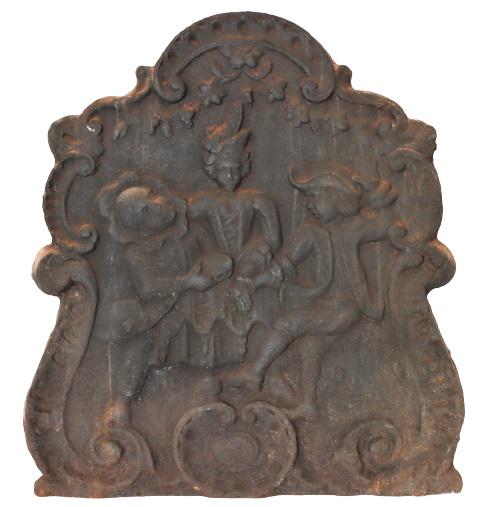 19th Century Antique Cast Iron Fireback (1 of 4)