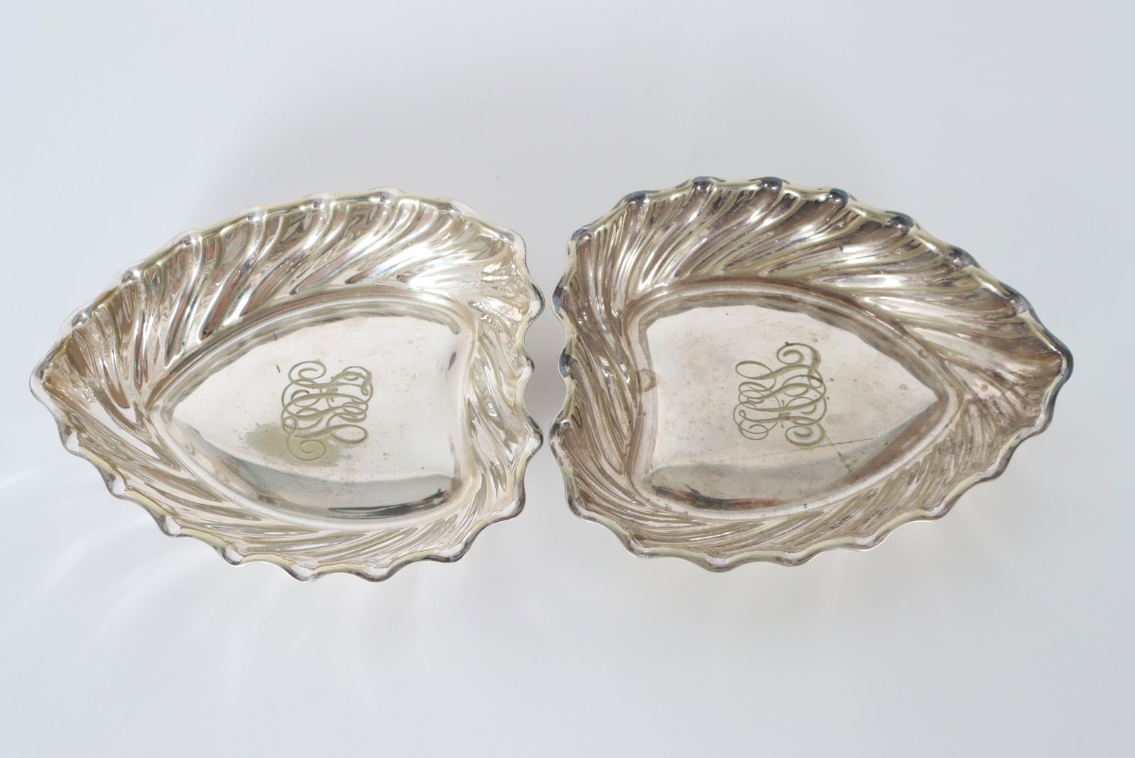 Pair of Heart Shaped Silver Plated Gorham Dishes (1 of 6)
