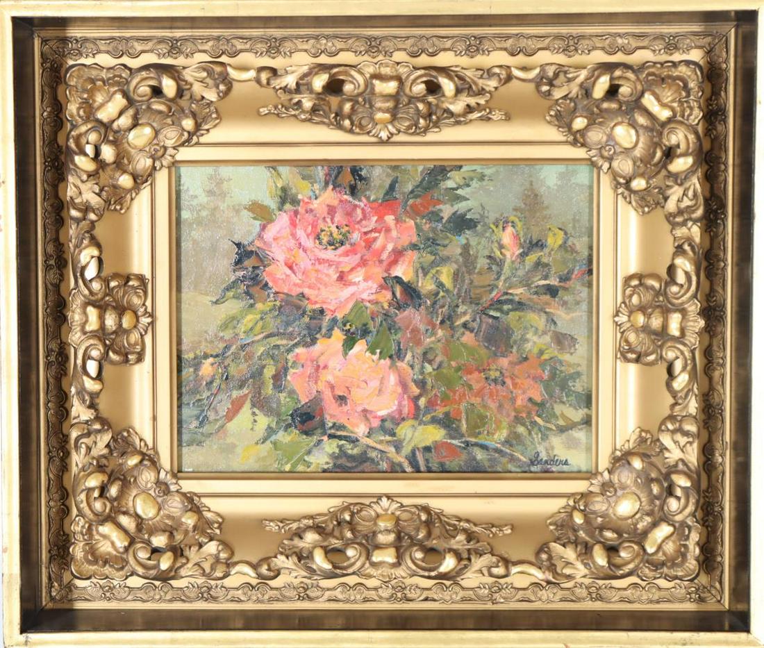 Peggy Sanders (20th C.) American, Oil on Board (1 of 4)