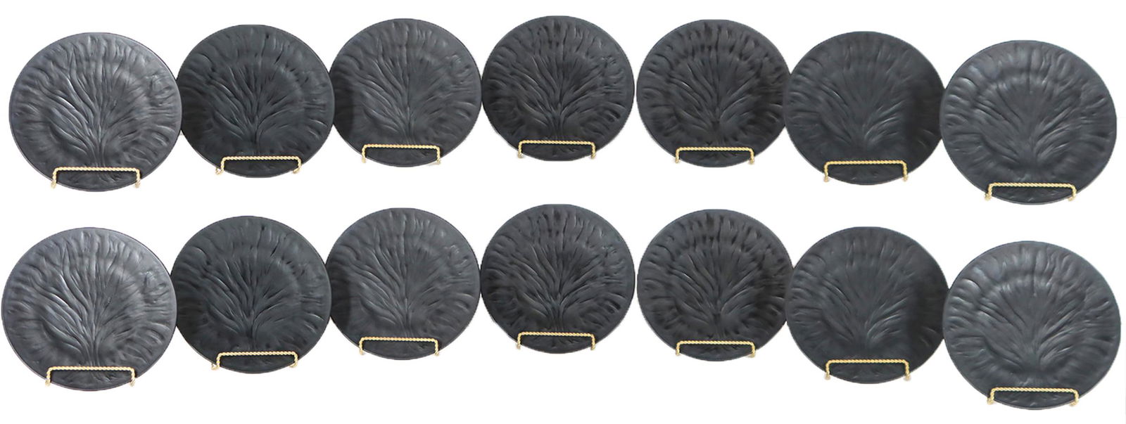 Service of 14 Lalique Plates "Tree of Life" (1 of 10)