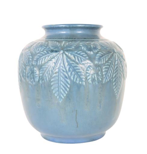 Blue Rookwood Pottery Vase, 1937 (1 of 6)