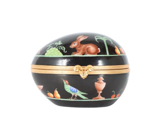 French Hand Painted Egg Trinket Box (1 of 7)