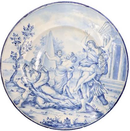 Large Blue and White Porcelain Charger (1 of 7)