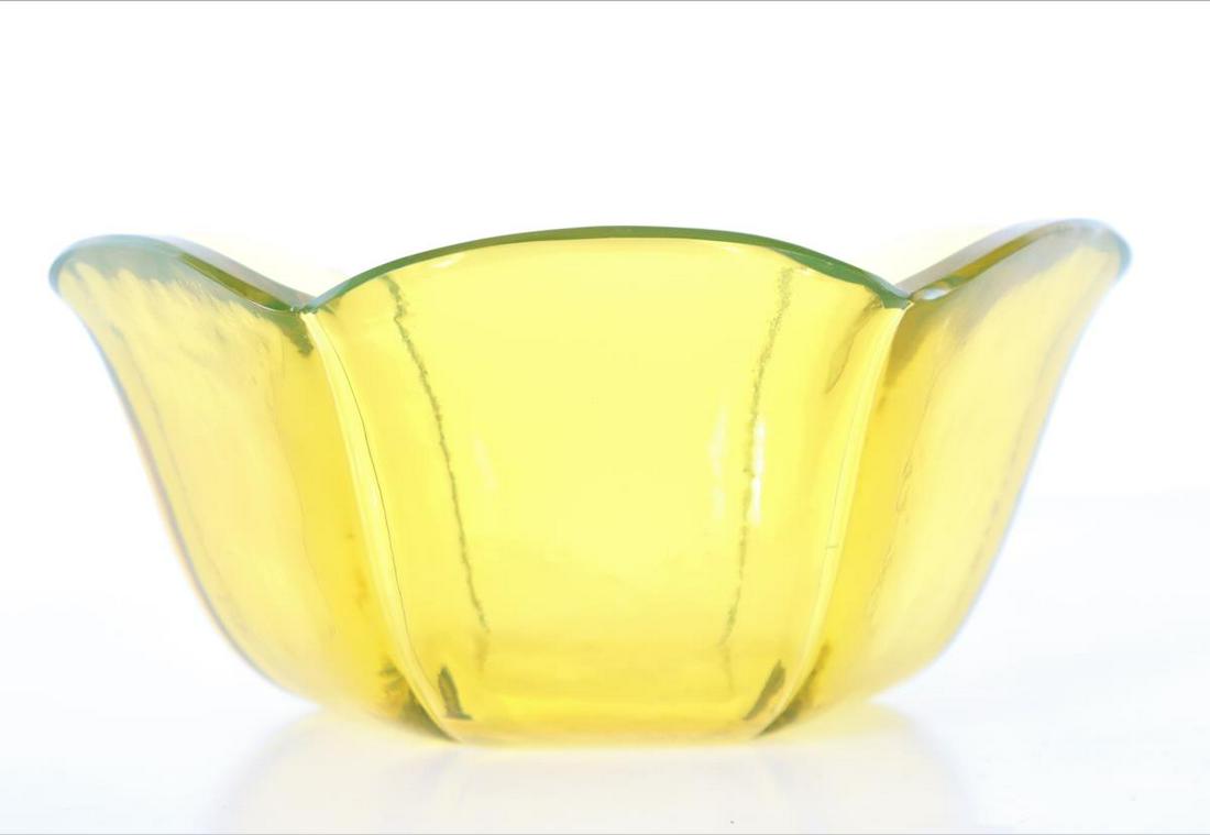 Steuben Bristol Yellow Centerpiece Bowl (1 of 4)