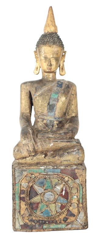 Hindu Tara Polychrome Wooden Figure (1 of 9)