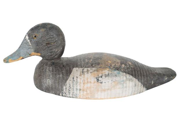 Antique Hand Carved Wooden Duck Decoy (1 of 9)