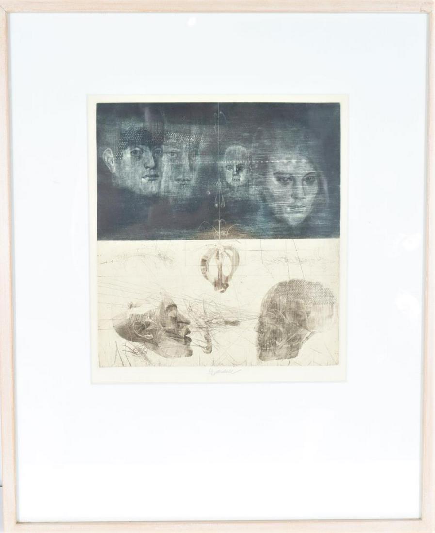 Contemporary Print of Faces (1 of 4)