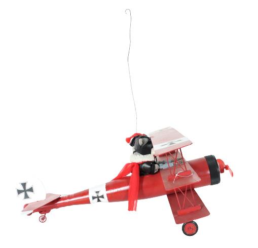 Vintage Hand-Crafted WWI Red Baron Model (1 of 12)