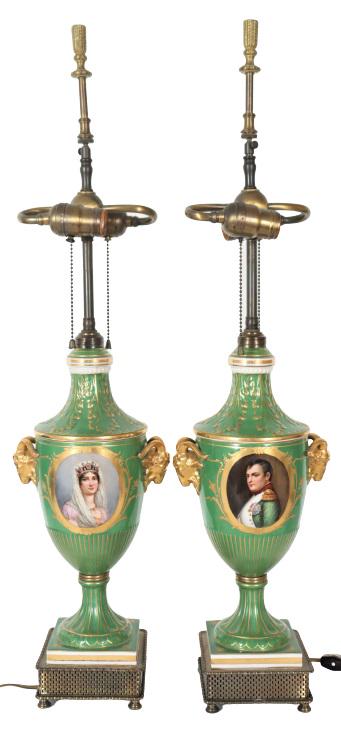 Pair of Antique French Lamps (1 of 5)