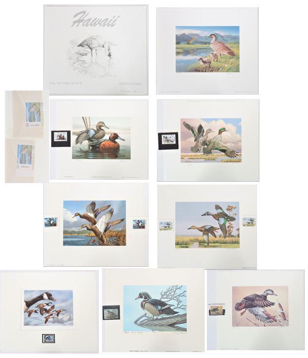 11 State Duck Stamps and Lithographs, 1983 - 1996 (1 of 20)
