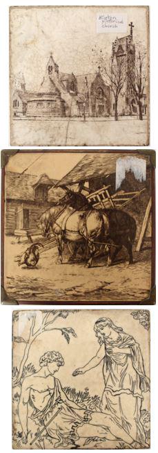 (3) Antique Minton Tiles (1 of 15)