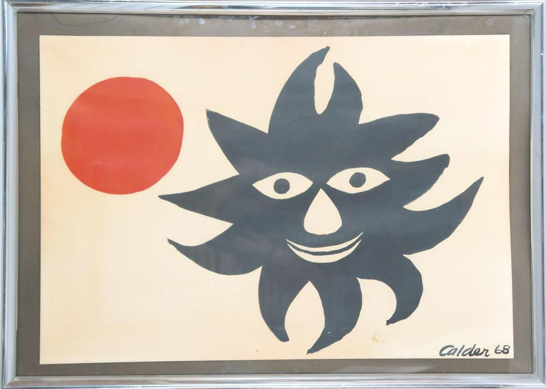 Alexander Calder (1898-1976) Red Sun, Lithograph (1 of 5)