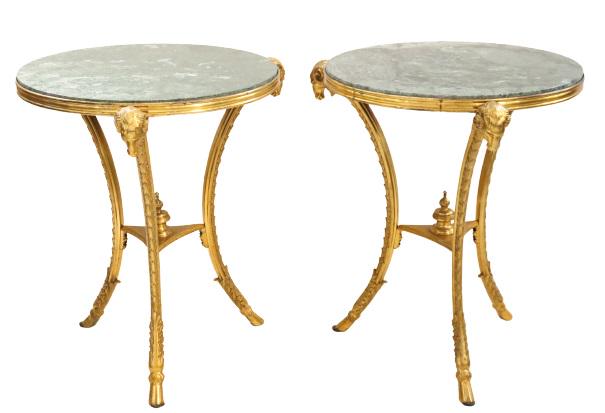 Pair of Gilt Bronze Guéridons (1 of 13)