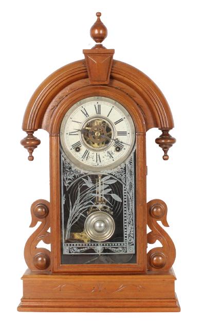 Walnut Waterbury Paris Mantle Clock (1 of 7)