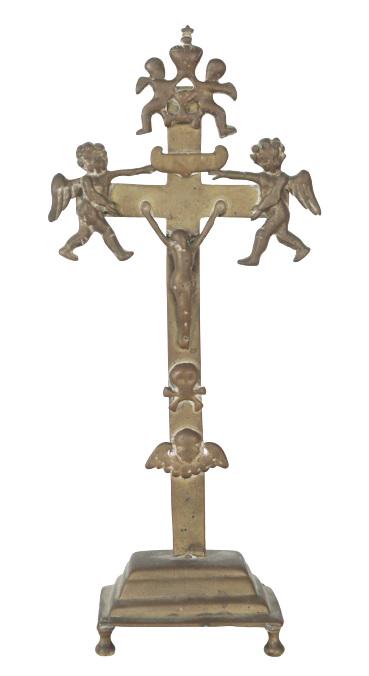 Brass Figural Crucifix Sculpture (1 of 7)