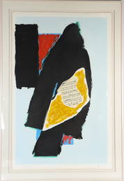 Robert Motherwell (1915-1991) Amer, Litho/Collage