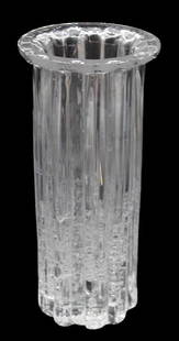 Willy Johansson Hadeland Glass Vase: Alessandro Mendini, Anna G. Corkscrew. Italy, 1994 plastic, polished aluminum. Size: 9 1/2 x 6 in.