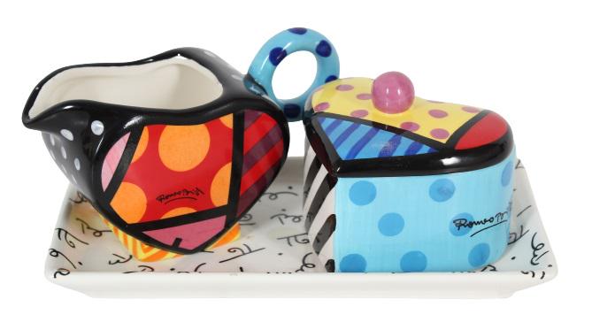 Romero Britto Cream and Sugar Flower Set (1 of 9)