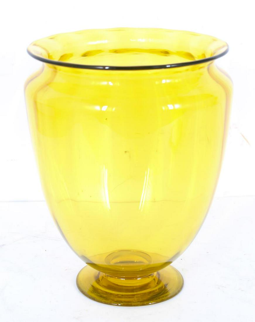 Steuben Bristol Yellow Glass Vase (1 of 6)